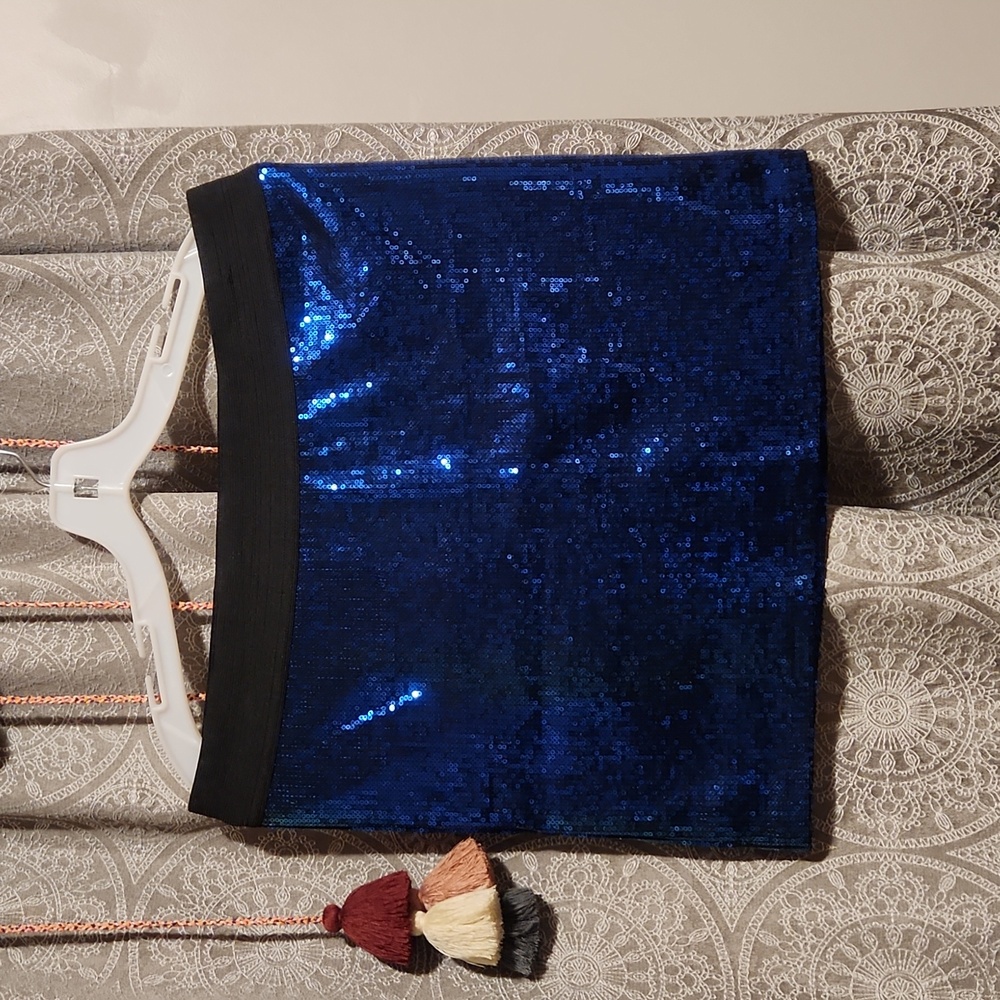 Planet Gold Sequin Mini Skirt